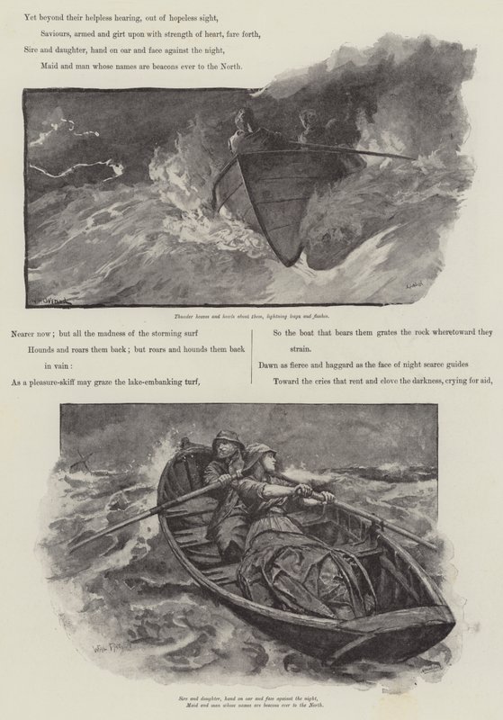 Grace Darling, autor: A. C. Swinburne od William Heysham Overend