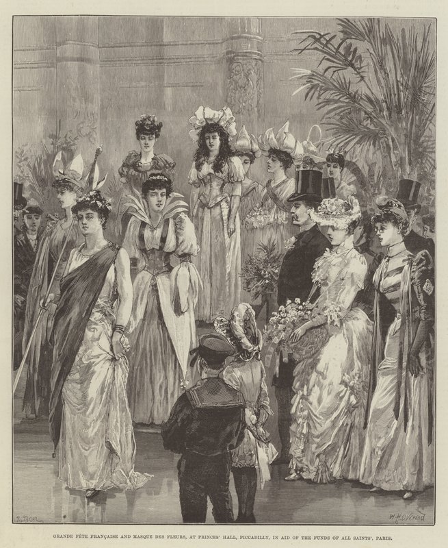 Grande Fete Francaise a Masque des Fleurs v Princes