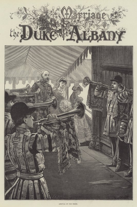 Sňatek vévody z Albany, Příchod nevěsty od William Heysham Overend