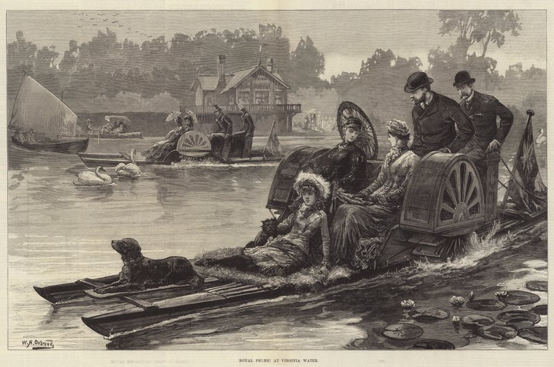 Královský piknik ve Virginia Water od William Heysham Overend