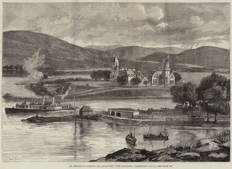 Kolej a klášter svatého Benedikta, Fort Augustus, Kaledonský průplav od William Heysham Overend