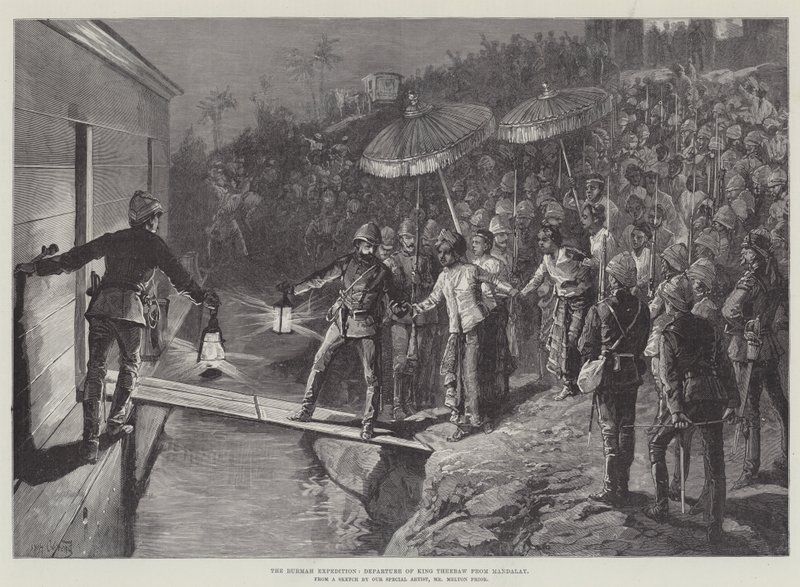 Expedice do Barmy, odjezd krále Thibawa z Mandalay od William Heysham Overend