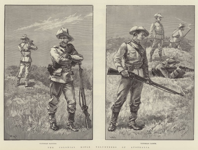 Koloniální dobrovolníci z Austrálie od William Heysham Overend