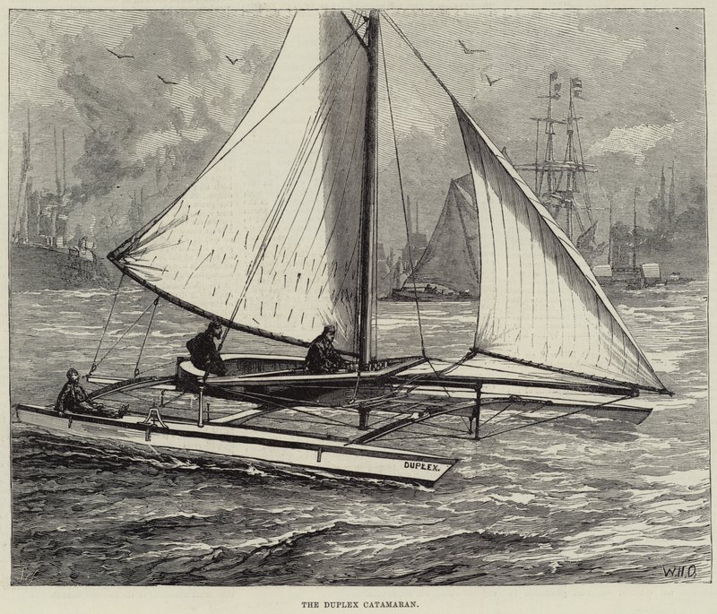 Duplexní katamarán od William Heysham Overend