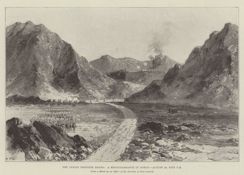 The Indian Frontier Rising, a Reconnaissance in Force, 23. srpna, 17:00 od William Heysham Overend