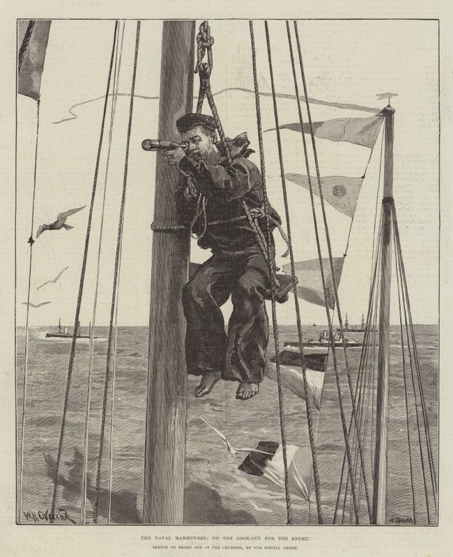 Námořní manévry, při hledání nepřítele od William Heysham Overend