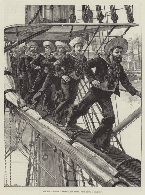 The Naval Review, obsazení Yards, The Queen