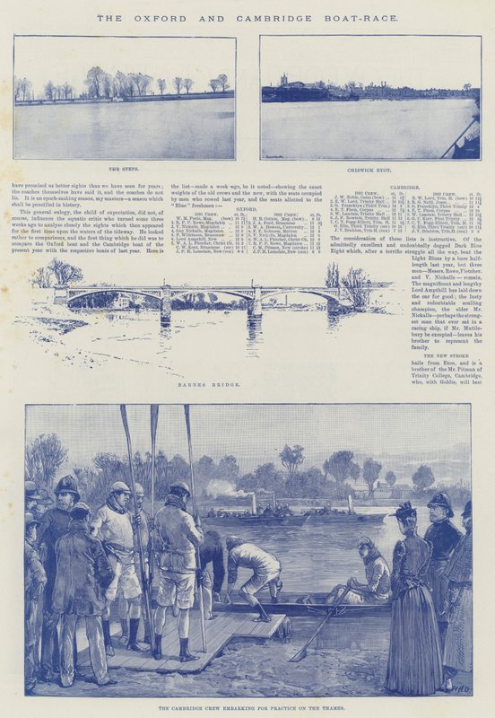 Oxford a Cambridge Boat-Race od William Heysham Overend