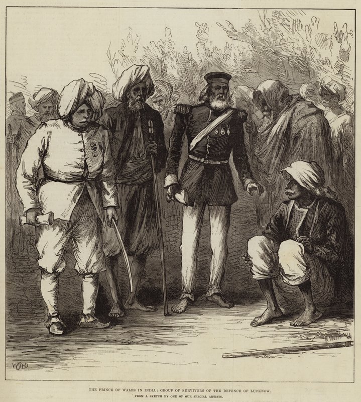 Princ z Walesu v Indii, Skupina přeživších obrany Lucknow od William Heysham Overend