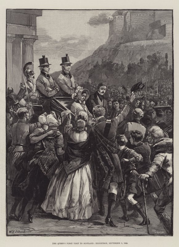 První návštěva královny ve Skotsku, Edinburgh, 3. září 1842 od William Heysham Overend