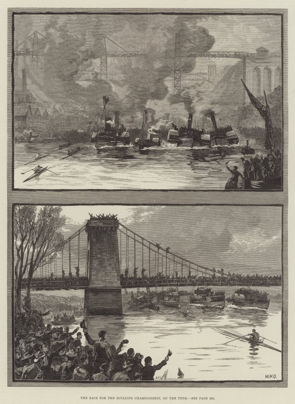 Závod o mistrovství ve skoku na Tyne od William Heysham Overend
