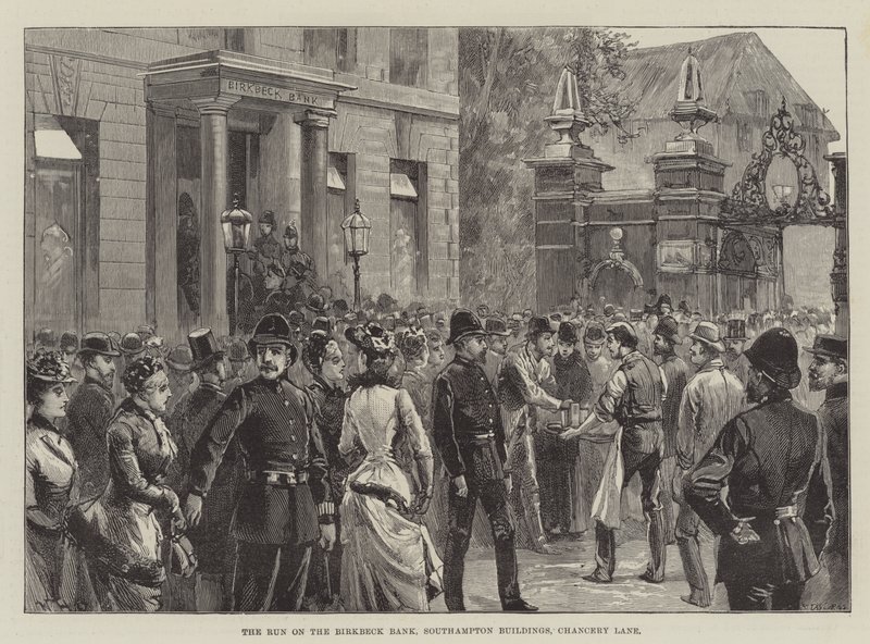 Běh na Birkbeck Bank, Southampton Buildings, Chancery Lane od William Heysham Overend
