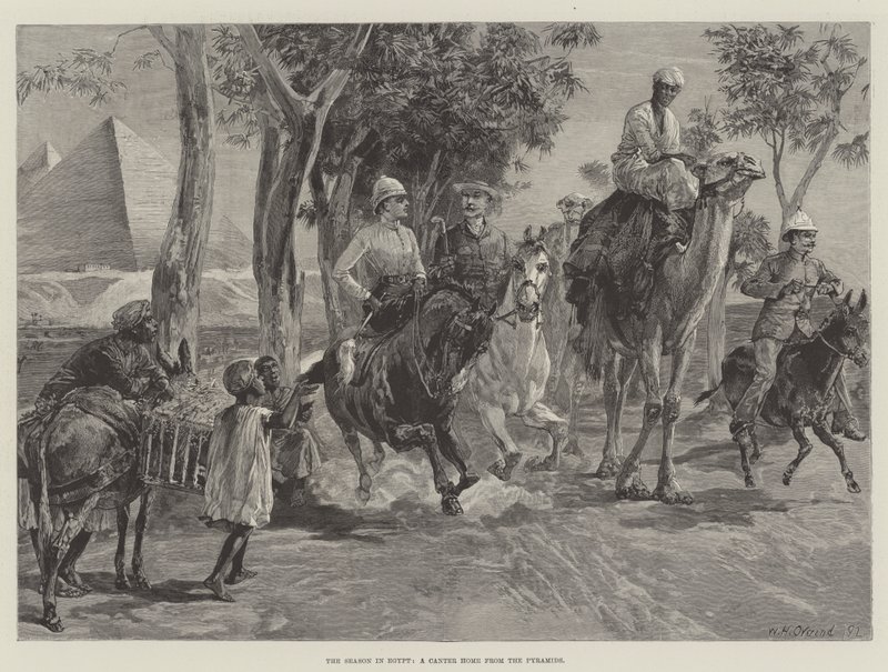 Sezóna v Egyptě, Canter Home z pyramid od William Heysham Overend