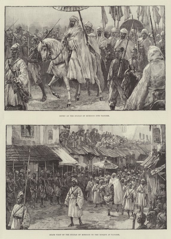 Marocký sultán v Tangeru od William Heysham Overend