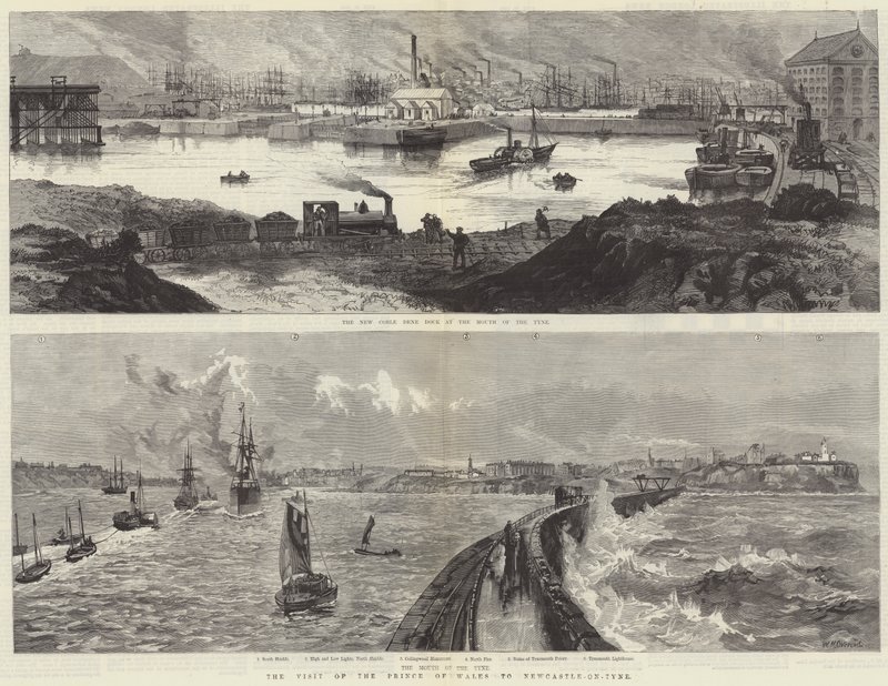 Návštěva prince z Walesu v Newcastle-on-Tyne od William Heysham Overend