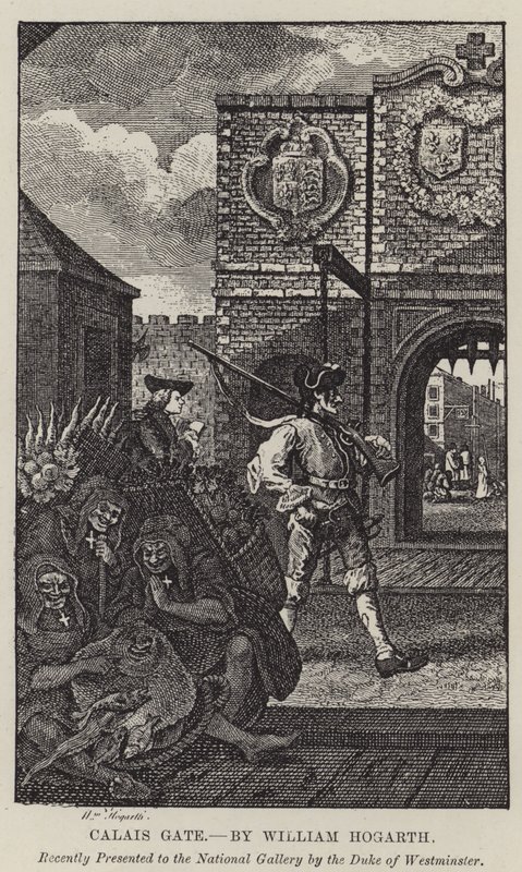 Brána Calais od William Hogarth