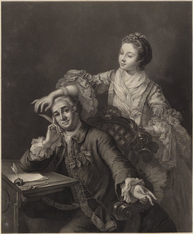 David Garrick a jeho manželka od William Hogarth