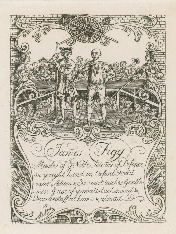 Obchodní karta Jamese Figga navržená Hogarthem od William Hogarth
