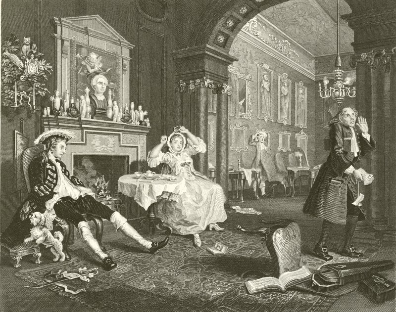Manželství A La Mode od William Hogarth
