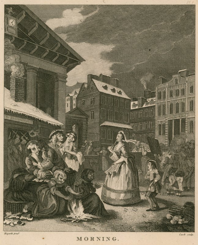 Ráno v Covent Garden v Londýně od William Hogarth