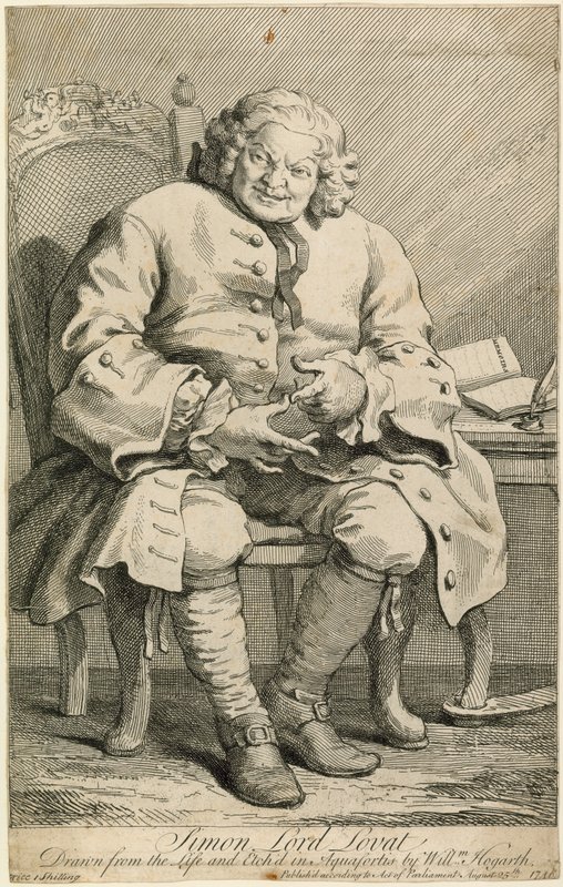 Simon Lord Lovat od William Hogarth