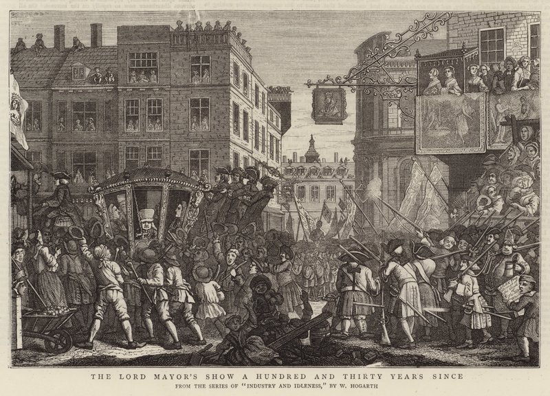 Přehlídka lorda starosty po sto třiceti letech od William Hogarth