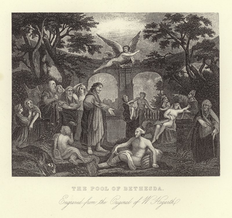 Jezírko Bethesda od William Hogarth
