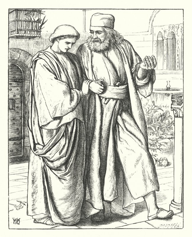 Postní klenoty (rytina) od William Holman (after) Hunt