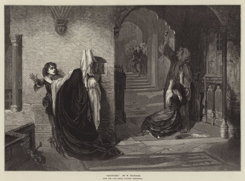 Svatyně, z pozdní výstavy Royal Academy od William Holyoake