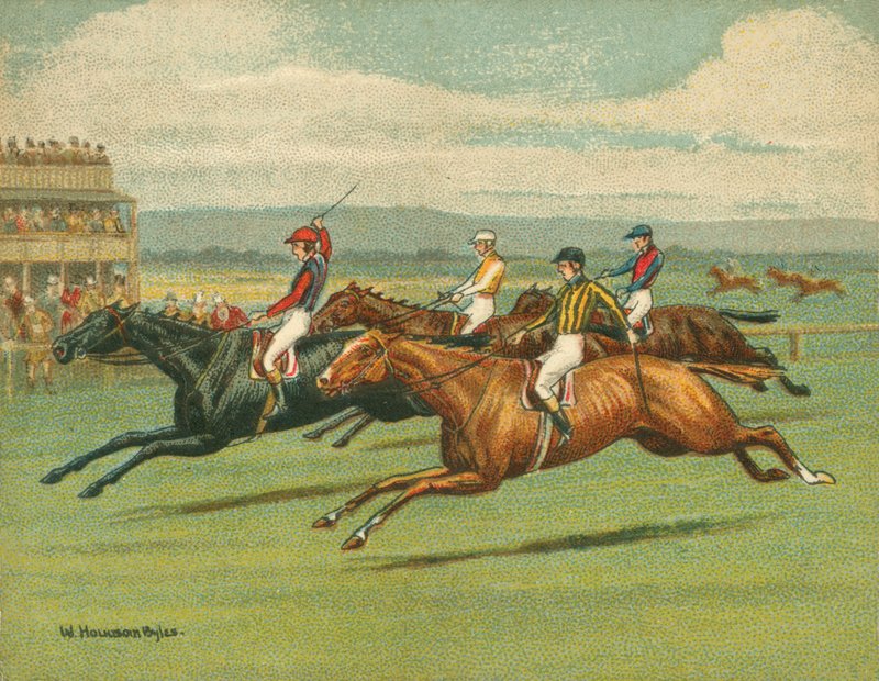 Dostihy historické a moderní, ploché dostihy, kůň od William Hounsom Byles