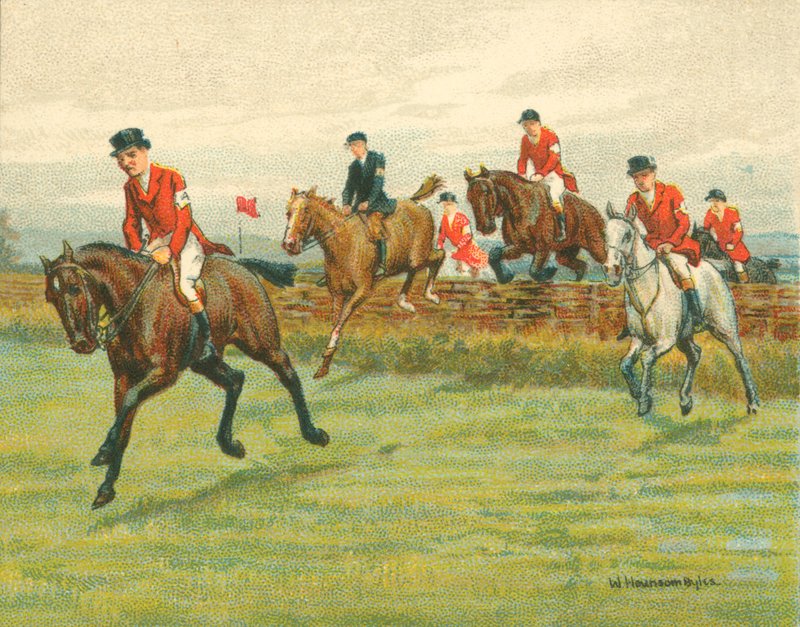 Historické a moderní závody, závody bod-bod (chromolitho) od William Hounsom Byles
