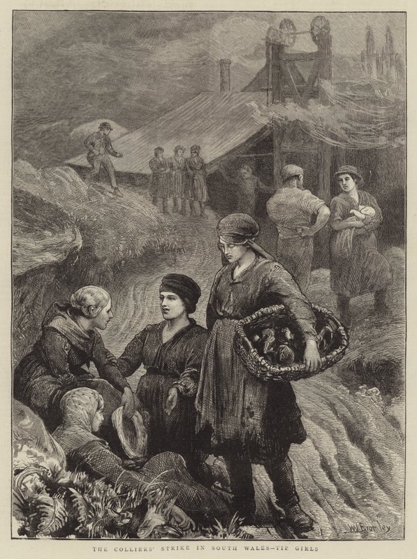 Stávka kolářů v jižním Walesu, Tip Girls od William III Bromley