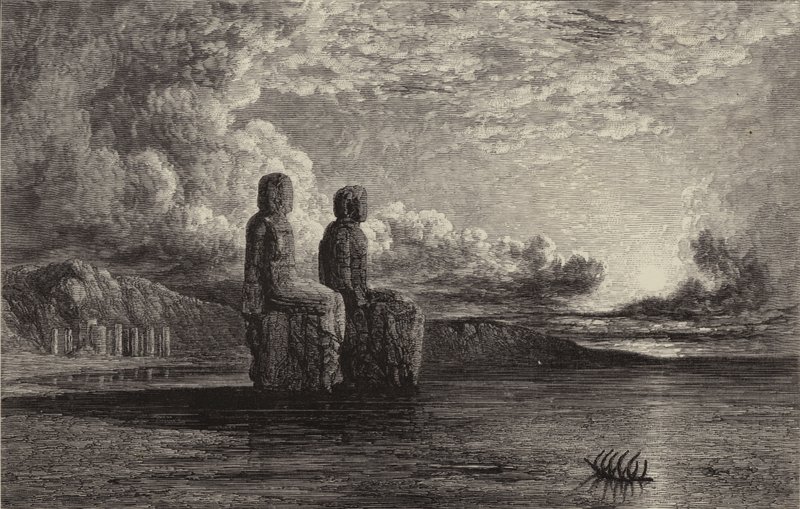 The Memnon (rytina) od William James (after) Muller