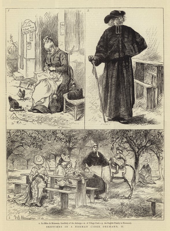 Skici v normandském moštovém sadu, II od William John Hennessy