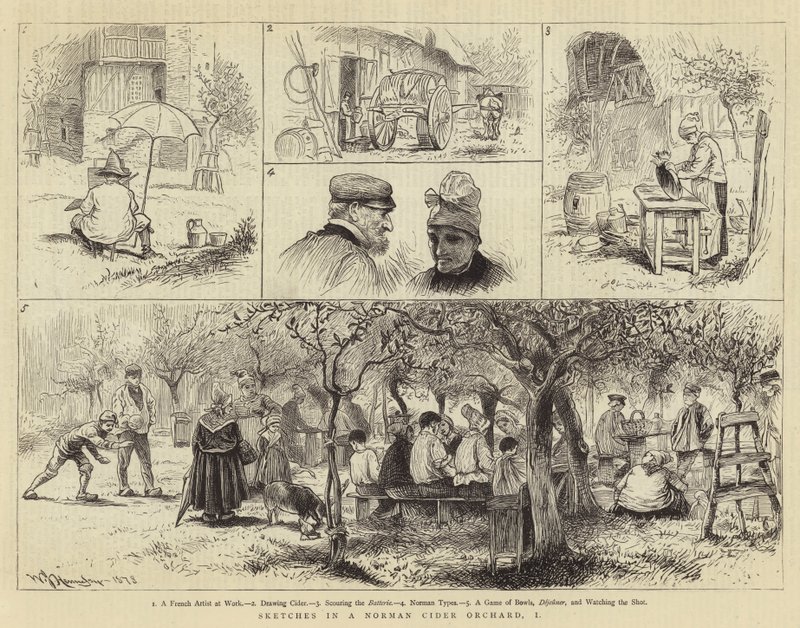Náčrtky v normandském moštovém sadu, I od William John Hennessy