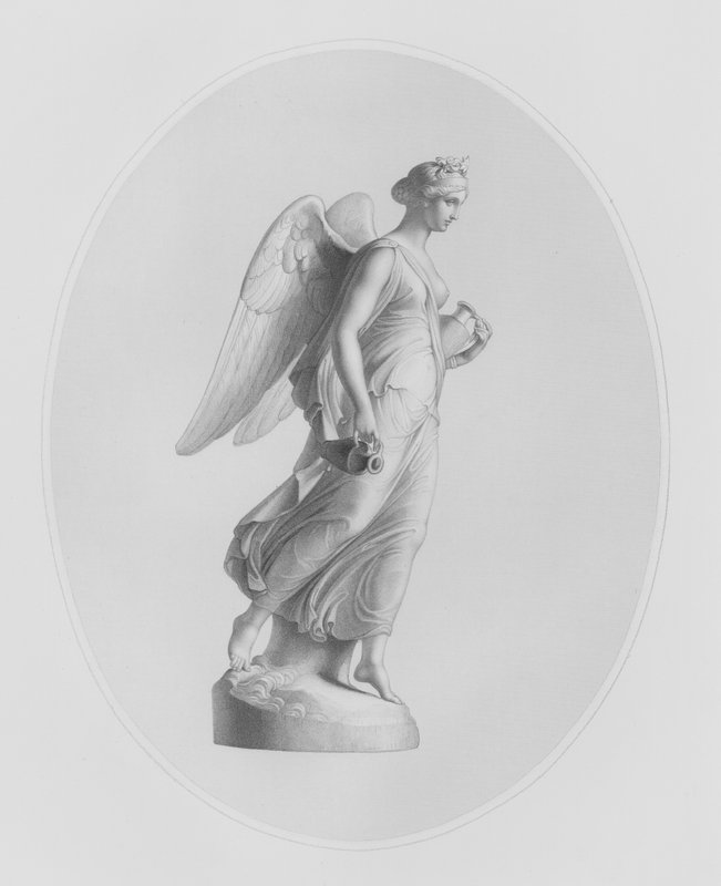 Aurora, vyryla W Roffe ze sochy od J Gibsona, RA, v majetku paní Henry Sandbach (rytina) od William John Roffe