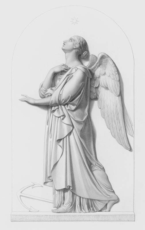 Hope, vyryl W Roffe z basreliéfu od J Gibsona, RA (rytina) od William John Roffe