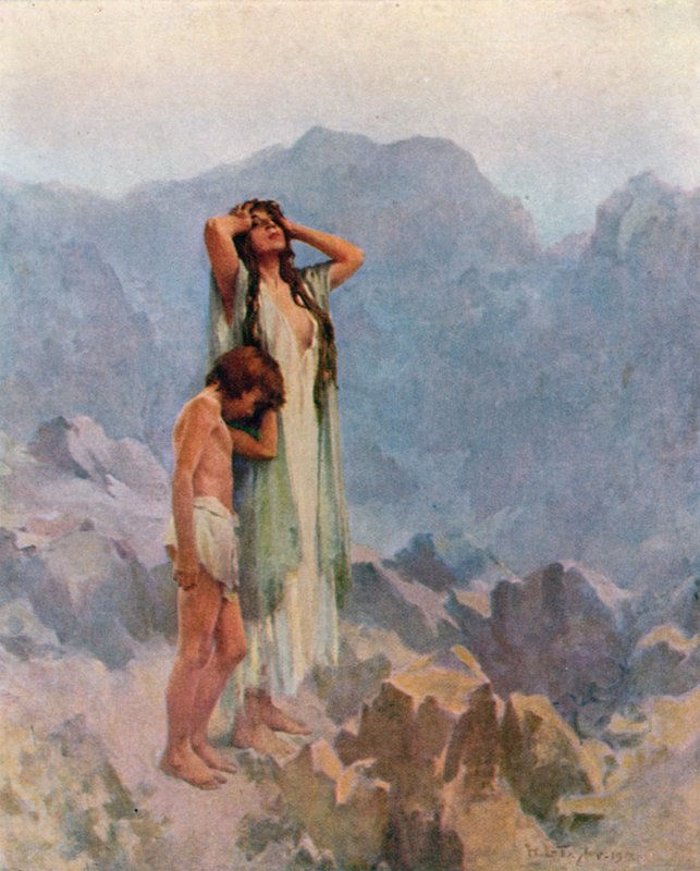 Hagar a Izmael v poušti od William Ladd Taylor