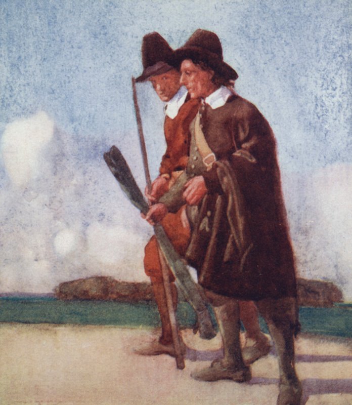 Ilustrace pro The Compleat Angler od Izaaka Waltona (barevné lito) od William Lee Hankey