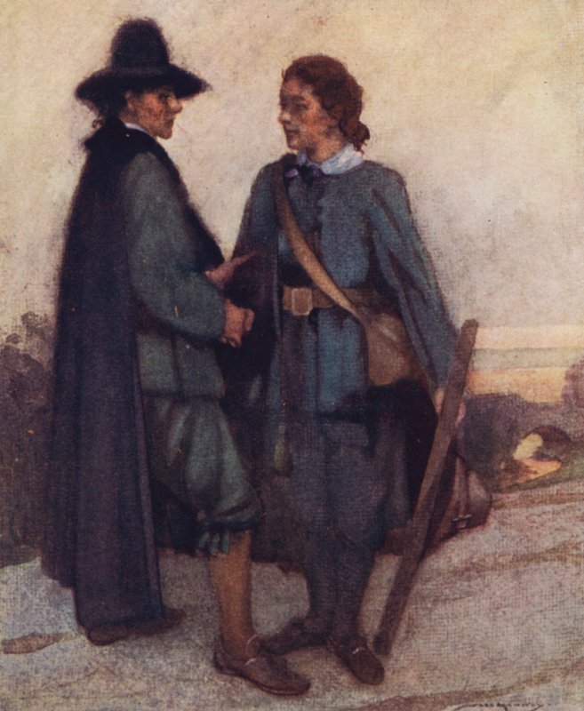 Ilustrace pro The Compleat Angler od Izaaka Waltona (barevné lito) od William Lee Hankey