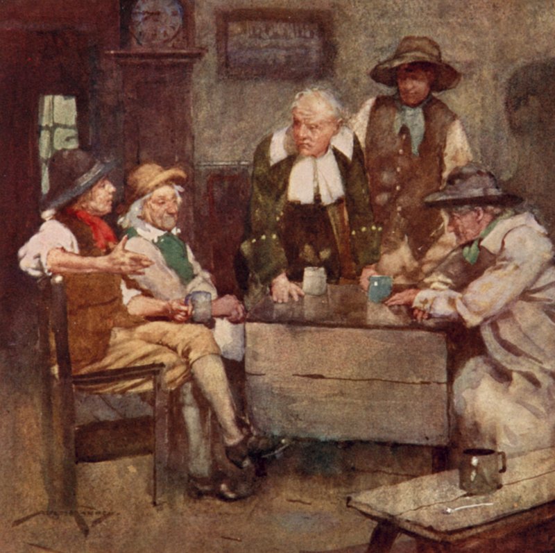 Ilustrace pro The Deserted Village od Olivera Goldsmitha (barevné lito) od William Lee Hankey