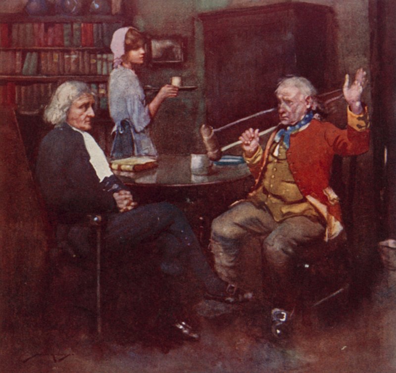 Ilustrace pro The Deserted Village od Olivera Goldsmitha (barevné lito) od William Lee Hankey