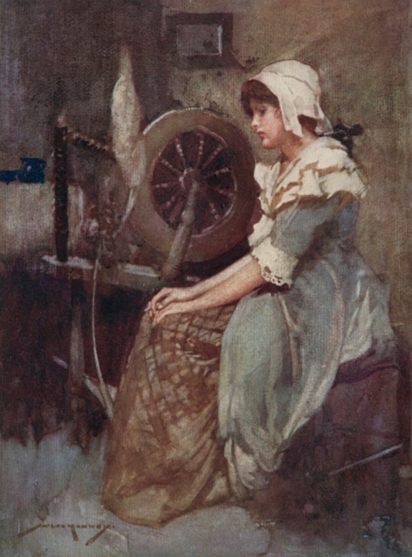 Ilustrace pro The Deserted Village od Olivera Goldsmitha (barevné lito) od William Lee Hankey