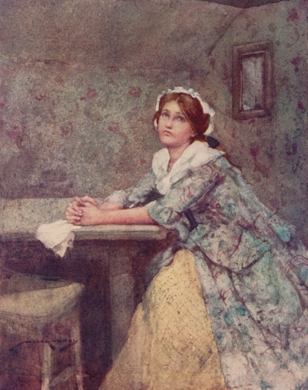 Ilustrace pro The Deserted Village od Olivera Goldsmitha (barevné lito) od William Lee Hankey