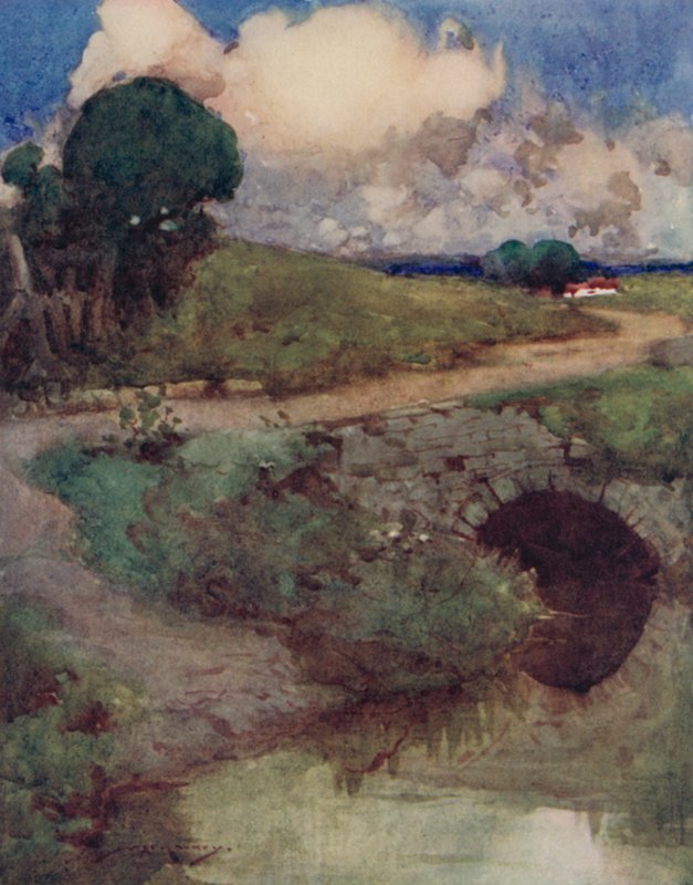 Ilustrace pro The Deserted Village od Olivera Goldsmitha (barevné lito) od William Lee Hankey