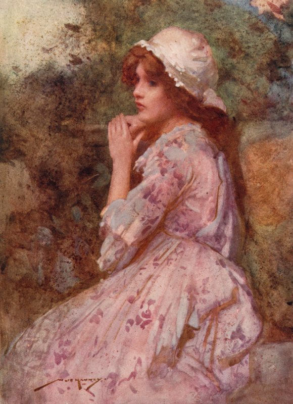 Ilustrace pro The Deserted Village od Olivera Goldsmitha (barevné lito) od William Lee Hankey