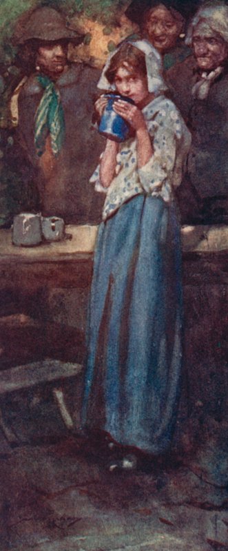 Ilustrace pro The Deserted Village od Olivera Goldsmitha (barevné lito) od William Lee Hankey