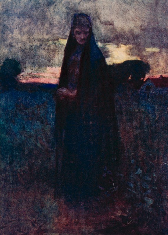 Ilustrace pro The Deserted Village od Olivera Goldsmitha (barevné lito) od William Lee Hankey