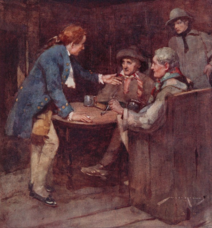 Ilustrace pro The Deserted Village od Olivera Goldsmitha (barevné lito) od William Lee Hankey
