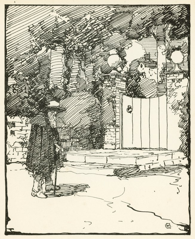 Ilustrace pro The Deserted Village od Olivera Goldsmitha (barevné lito) od William Lee Hankey